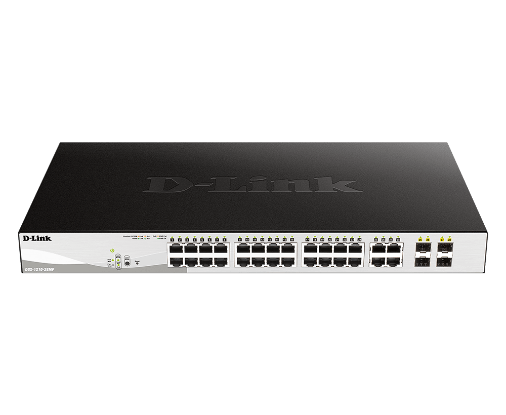 D-Link DGS-1210-28MP 28-Port Gigabit Smart Managed PoE Switch