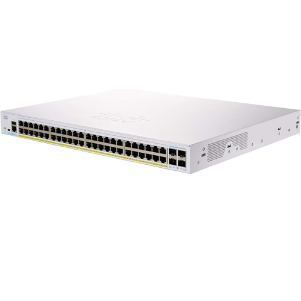Cisco Business CBS350-48P-4G 48-Port Gigabit PoE Managed Network Switch