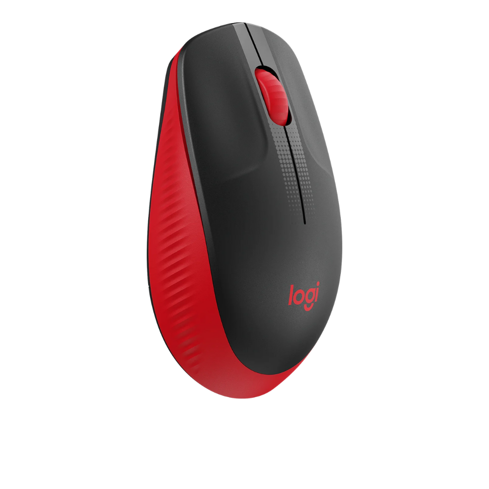 Logitech M190 Full Size Wireless Mouse - Red-910-005908