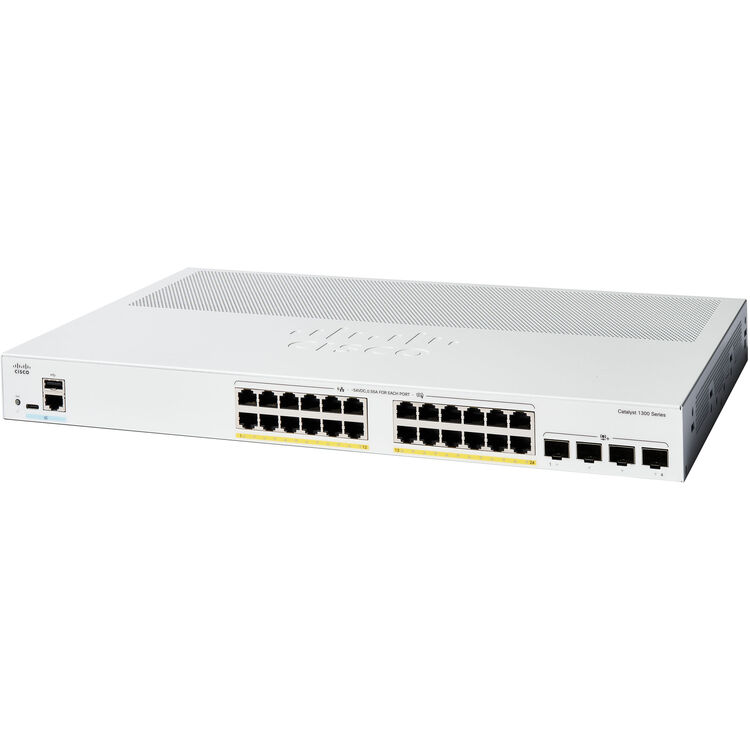 CISCO C1300-24P-4X CATALYST 1300 24-Port GE, POE, 4x10G SFP+