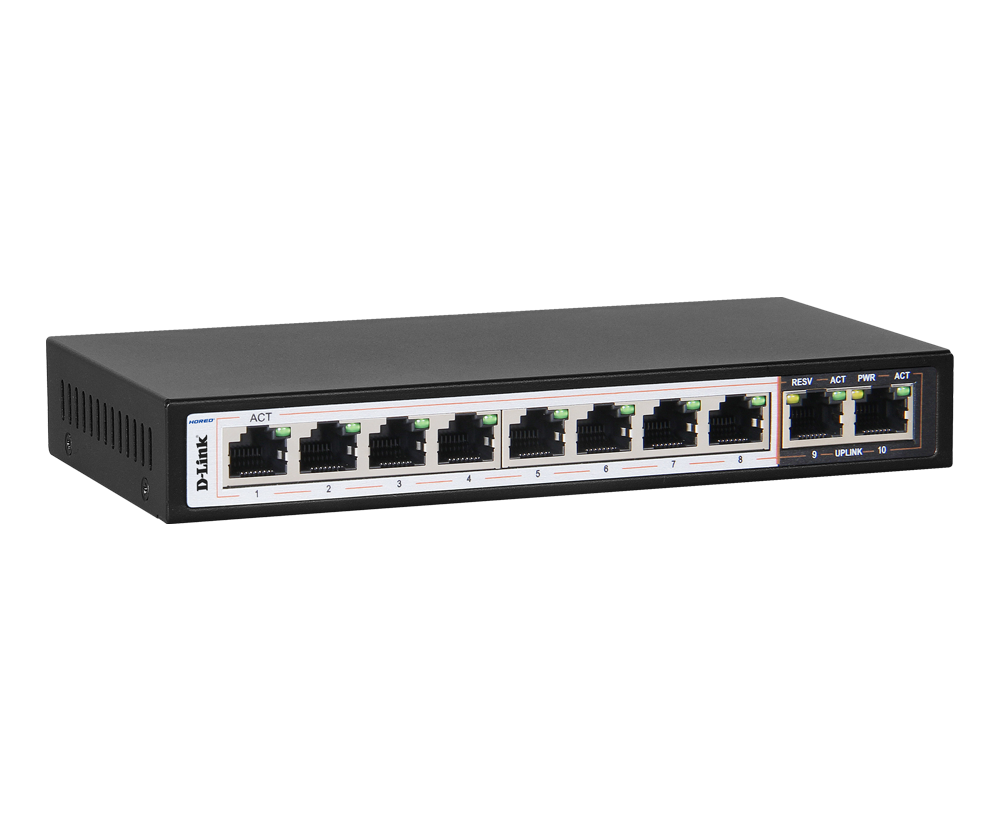 Dlink DES-F1010P-E 10 Ports PoE Switch