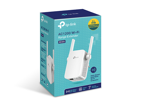 TP-Link AC1200 Wireless N Wall Plugged Range Extender – TL-RE305