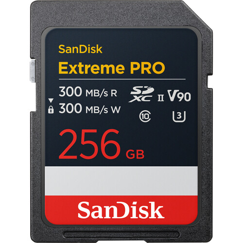 SanDisk 256GB Extreme PRO UHS-II SDXC Memory Card 300MBPS