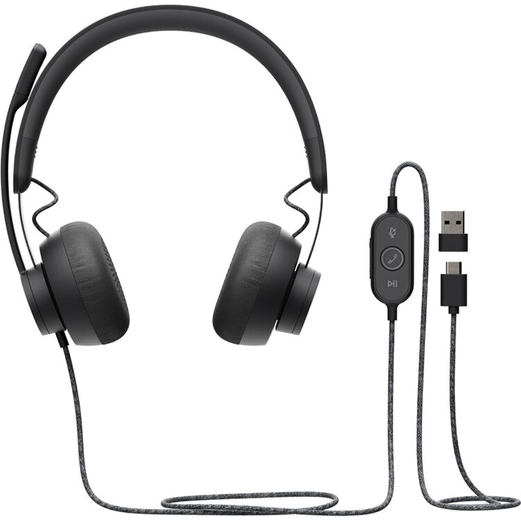 Logitech Zone Wired Headset with Noise Cacelling Mic-981000875