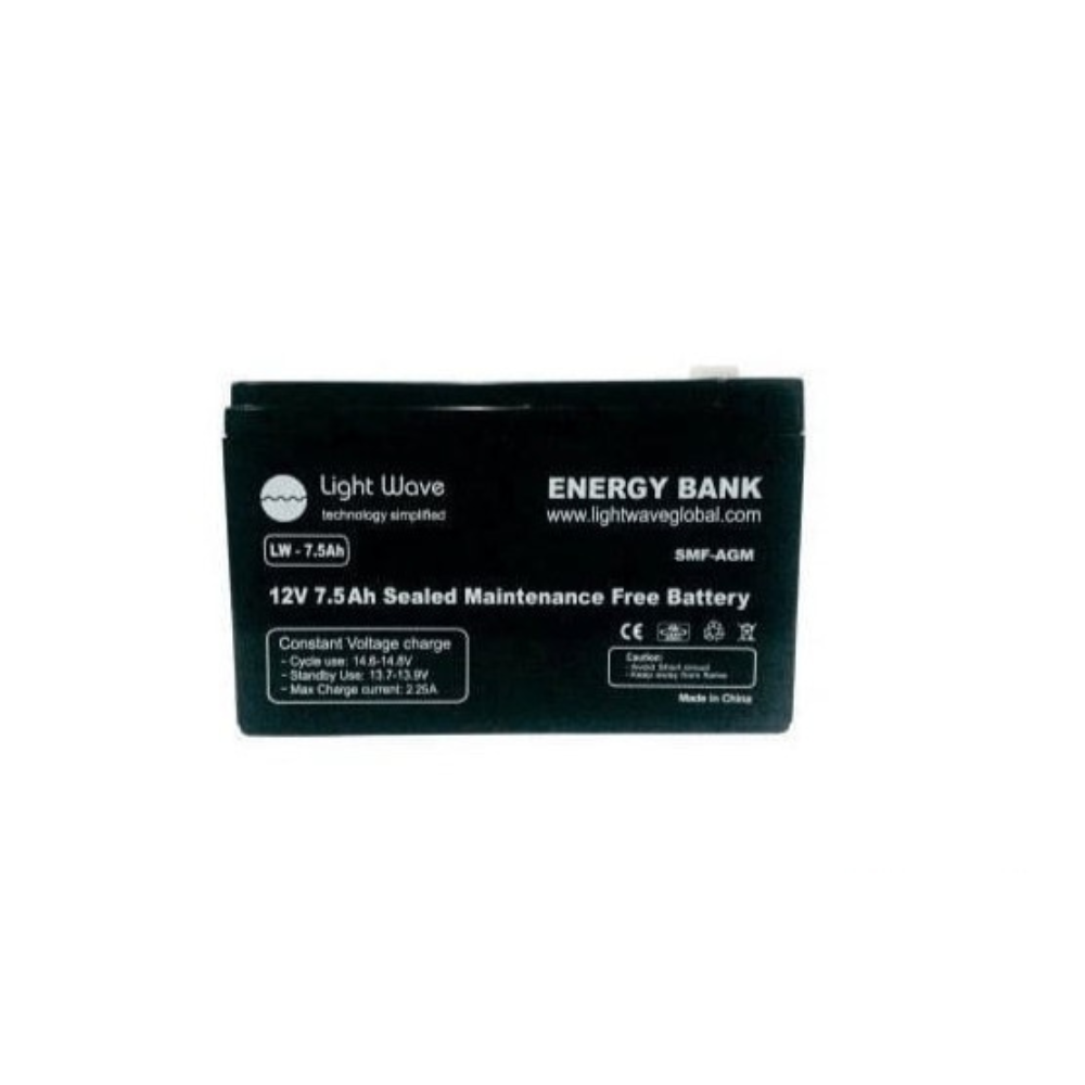 Lightwave 12V/12AH Ups battery-High Performance SMF battery