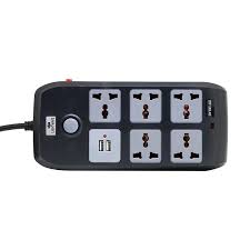 Lightwave LW EXT 52U 3P 5-Way Extension Socket with 2 USB Fast Charge