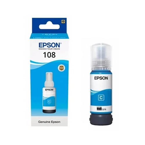 Epson 108 Cyan Ink Bottle C13T09C24A
