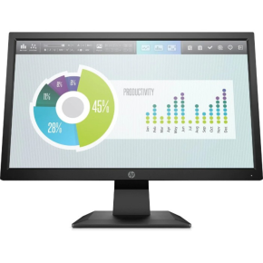 HP P204v Monitor – 19.5" HD+ (1600 × 900), HDMI & VGA, LED Backlight (L47850‑C06)