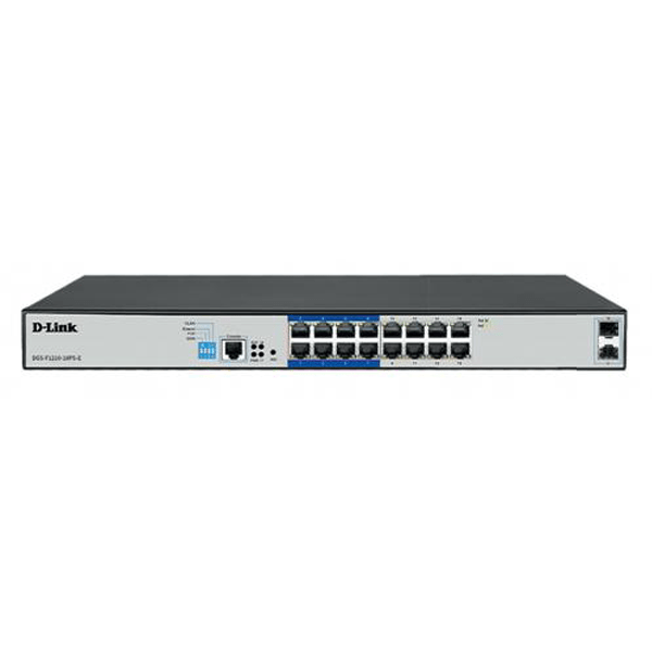D-Link 16-Port Gigabit PoE+ Smart Switch DGS-F1210-18PS