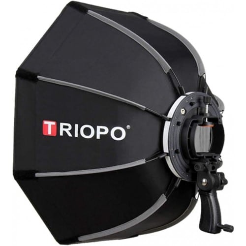 Triopo 120cm / 47″ Deep Octagon Umbrella Speedlite Softbox with Flash Bracket