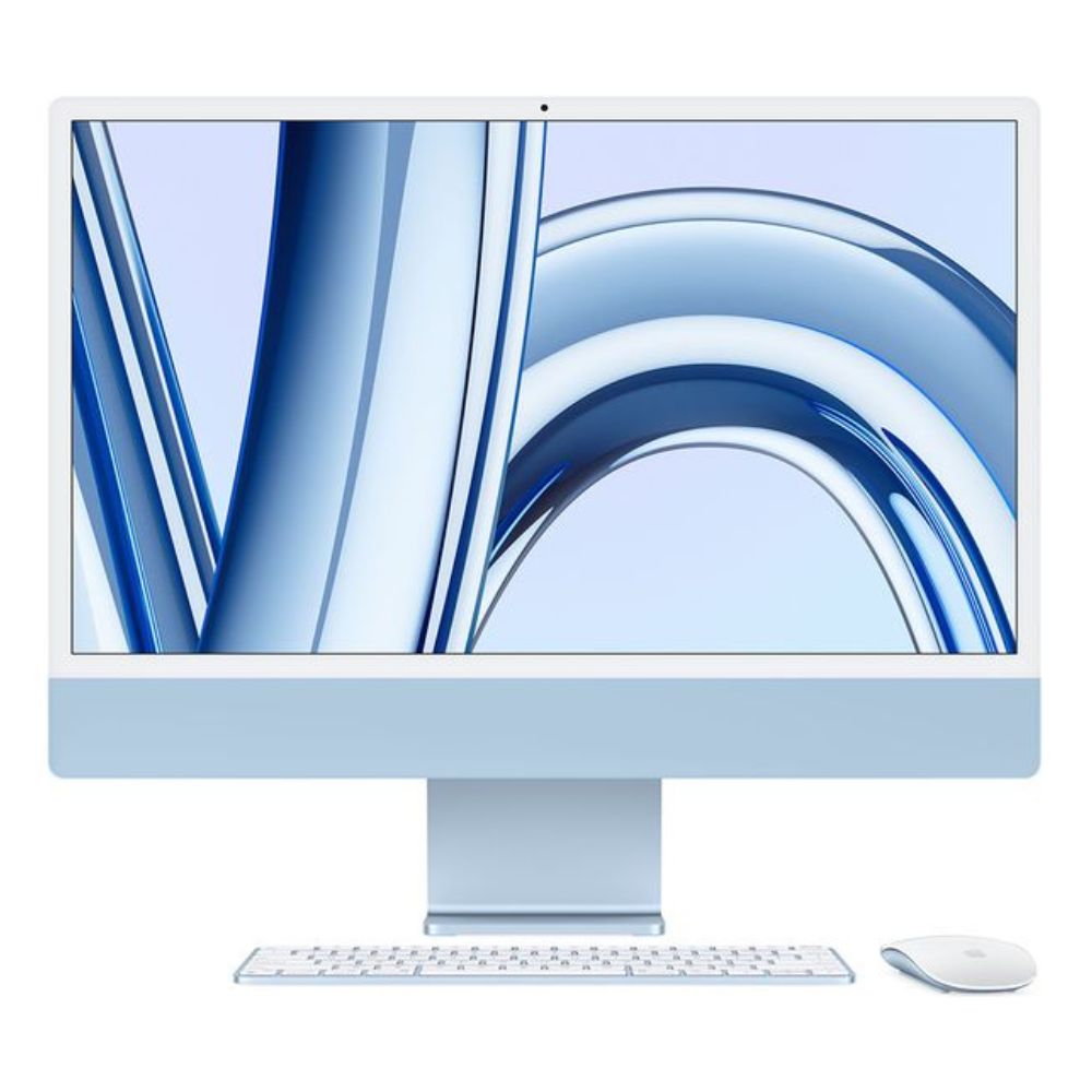 Apple iMac M3 chip 8 Core CPU 10 Core GPU 8GB RAM 256GB SSD retina display 24''- BLUE
