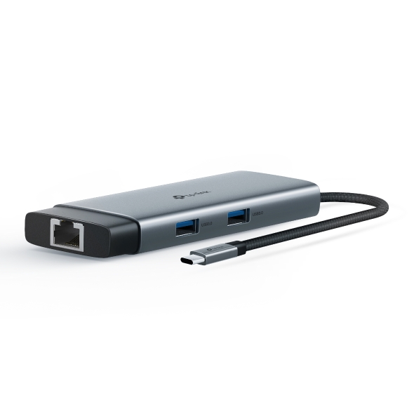 TP-Link 9 Port Hub - USB Type C to RJ 45, Three USB A, HDMI, PD-TL-UH6120C