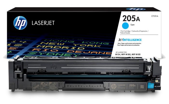 HP 205A Cyan Original LaserJet Toner Cartridge (CF531A)