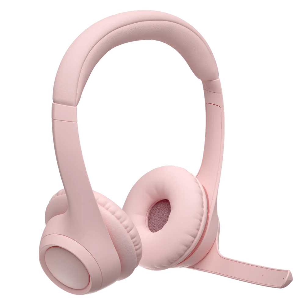 Logitech zone 300 bluetooth Headset With Noise Canceling Mic-Rose-981-001412