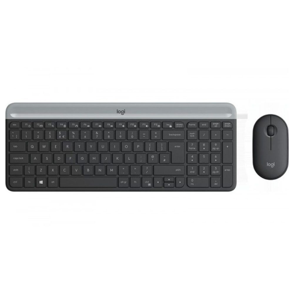 Logitech MK470 Slim Wireless Keyboard and Mouse Combo Graphite (920-009204)