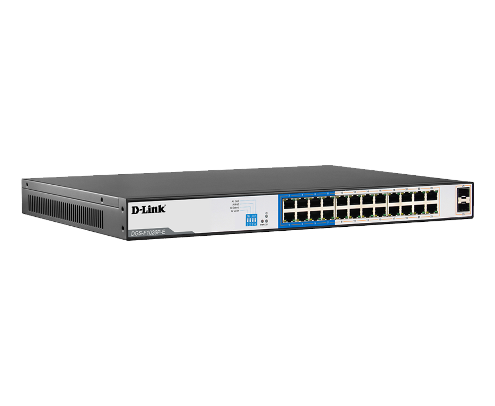 D-link DGS-F1026P-E 250M 24-Port 1000Mbps PoE Switch
