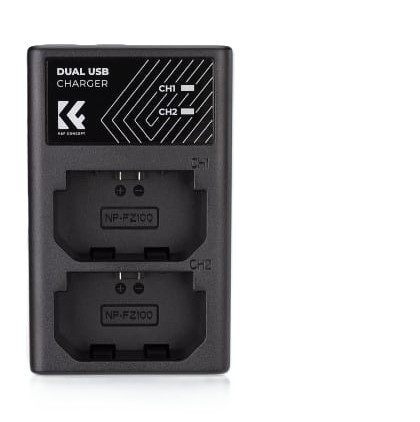 K&F Concept NP-FZ100 Battery Charger Set for Sony Alpha