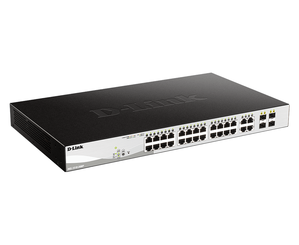 D-Link DGS-1210-28MP 28-Port Gigabit Smart Managed PoE Switch