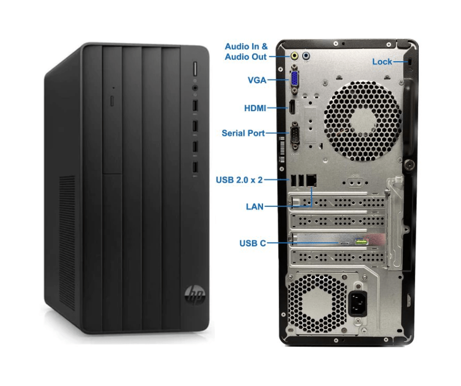 HP Pro Tower 290 G9 Desktop Core i5-12400 8GB DDR4 512GB SSD Keyboard Mouse-6D465EA#BH5