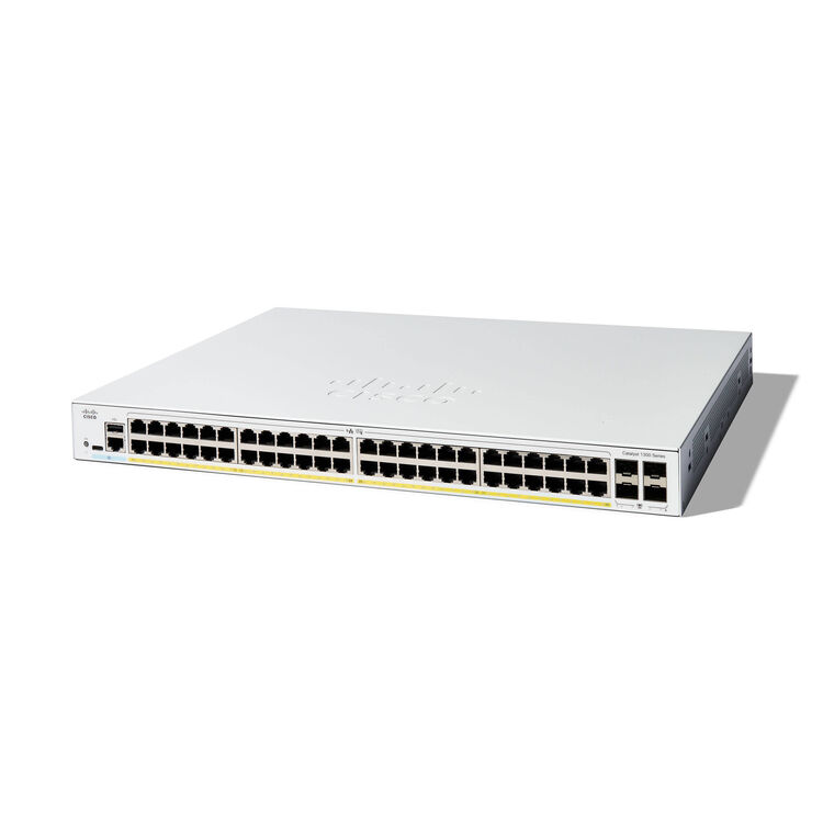 Cisco Catalyst C1300-48P-4G 48-Port Gigabit PoE+ Network Switch (370W)