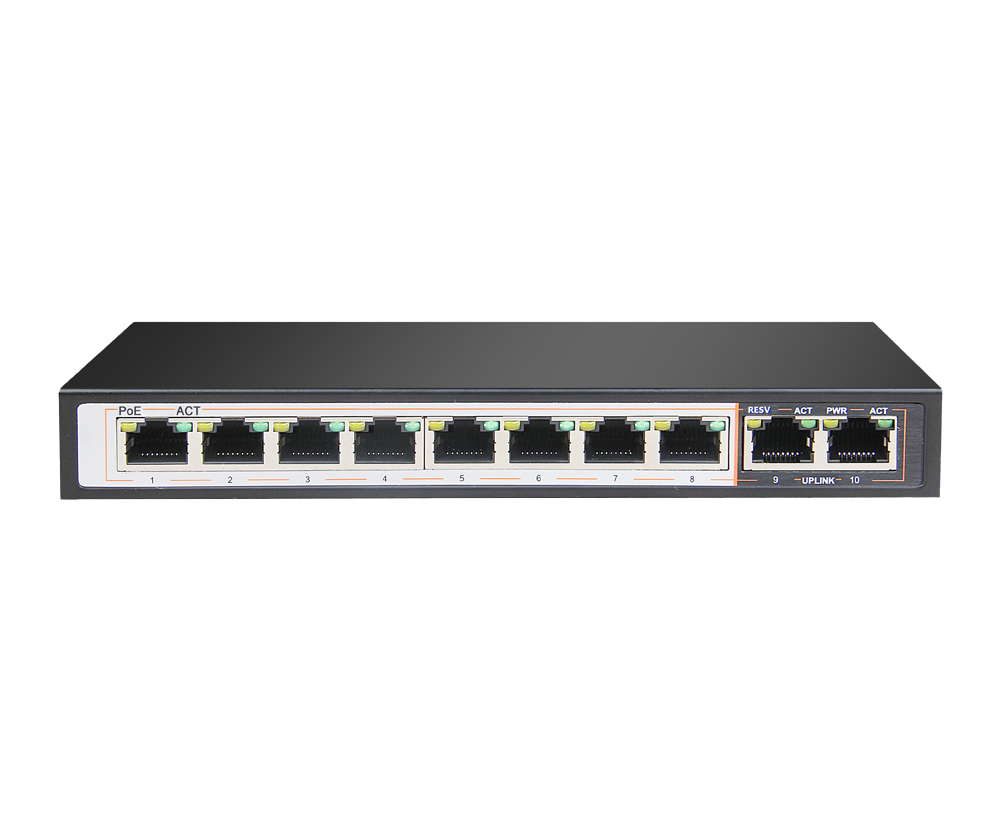 Dlink DGS-F1010P-E 250M 10-Port 1000Mbps Switch with 8 PoE Ports