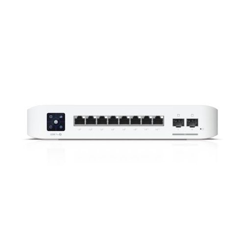 Ubiquiti UniFi Switch Pro 8 PoE: (6) GbE PoE+ (2) GbE PoE++ (2) 10G SFP+ 120W - USW-Pro-8-PoE
