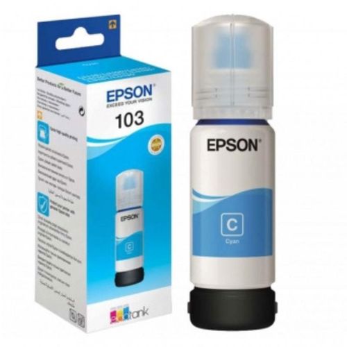 Epson 103 Ecotank Cyan Ink Bottle - 65ml - C13t00s24a