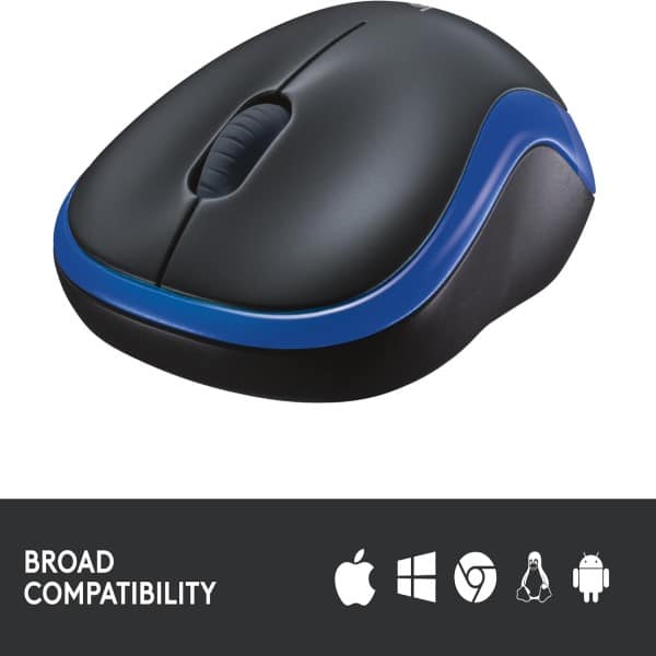 Logitech M185 Wireless Mouse-Blue-910002236