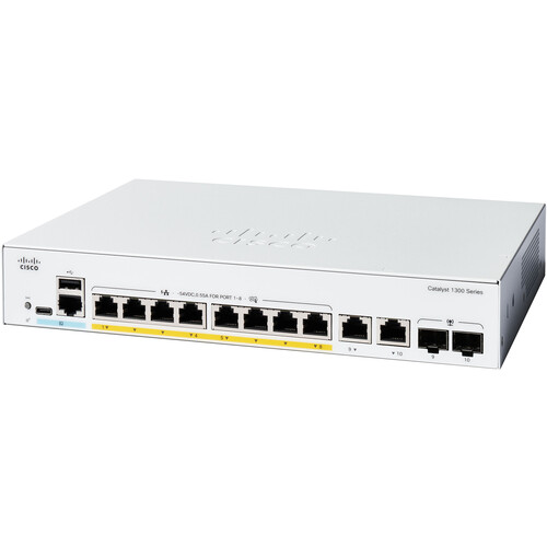Cisco Catalyst 1300 8-Port Full PoE Gigabit Switch