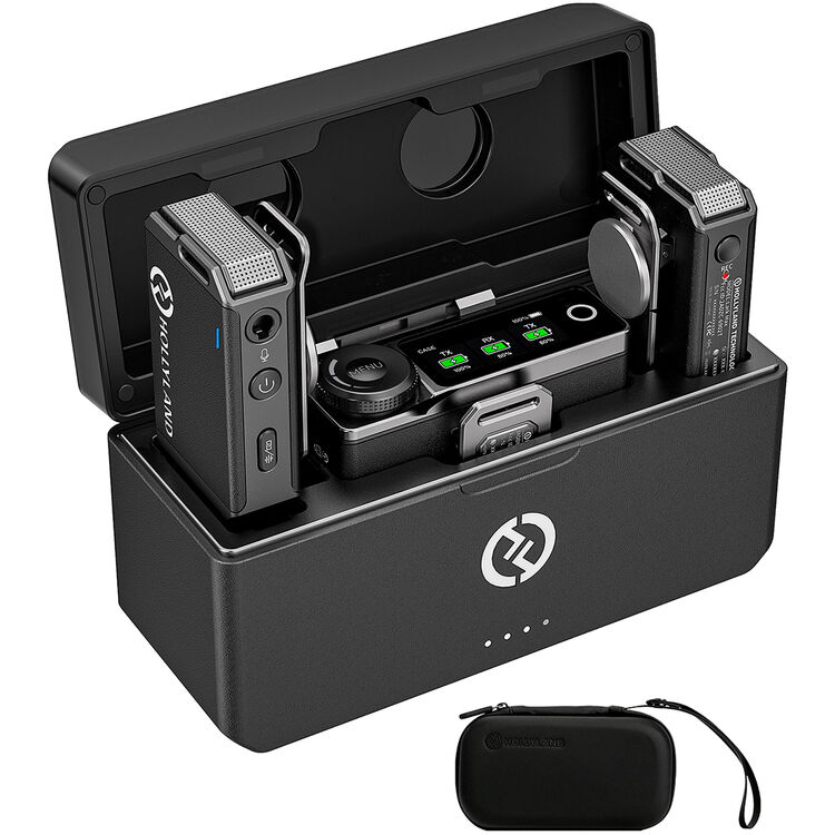 Hollyland LARK MAX Duo 2-Person Wireless Microphone System (2.4 GHz, Black