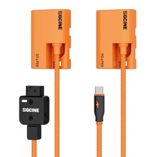 ZGCINE USB-C PD to NPF Dummy Battery braided Cable
