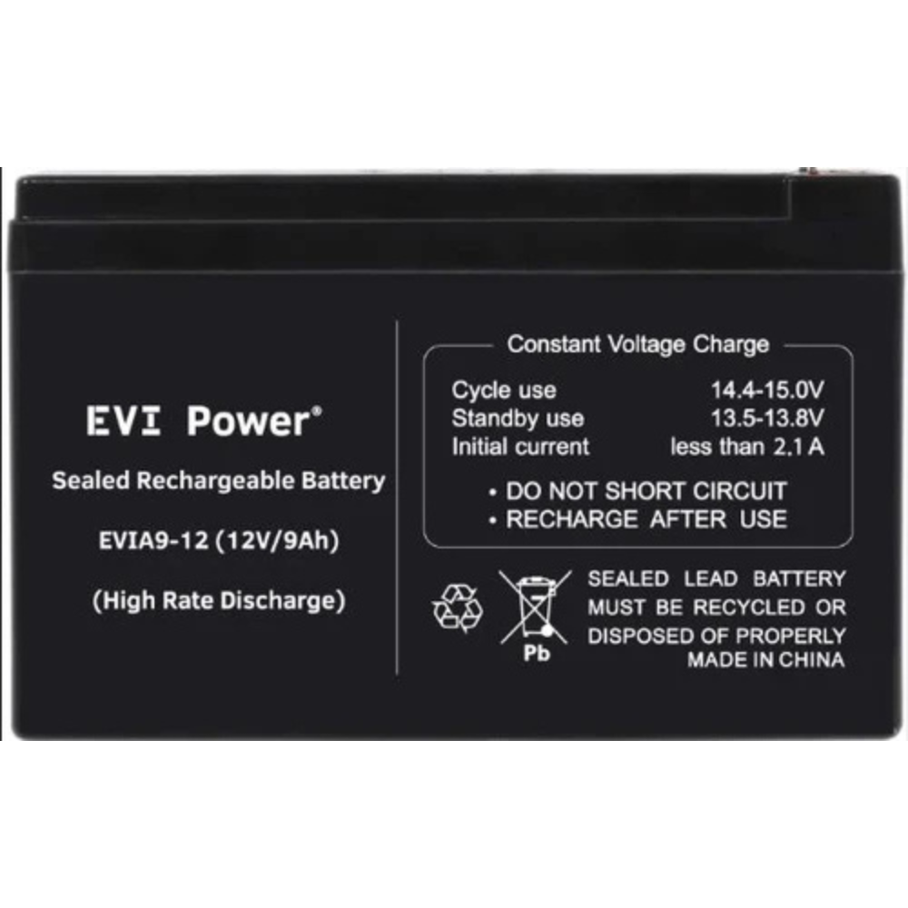 EVI 9Ah 12V Lead-Acid Battery - EVIA9-12