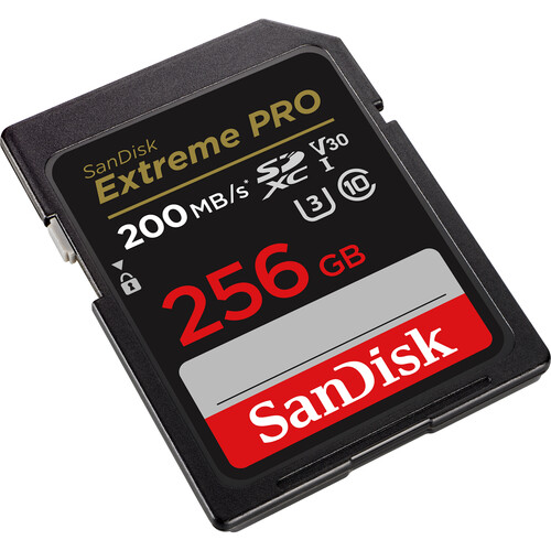 SanDisk 256GB Extreme PRO UHS-I SDXC Memory Card 200MB/s
