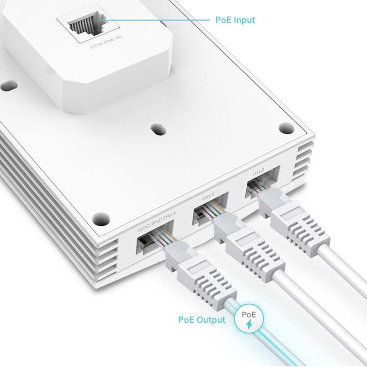 TP-Link AX3000 Wall Plate Wi-Fi 6 Access Point - TL-EAP655-WALL