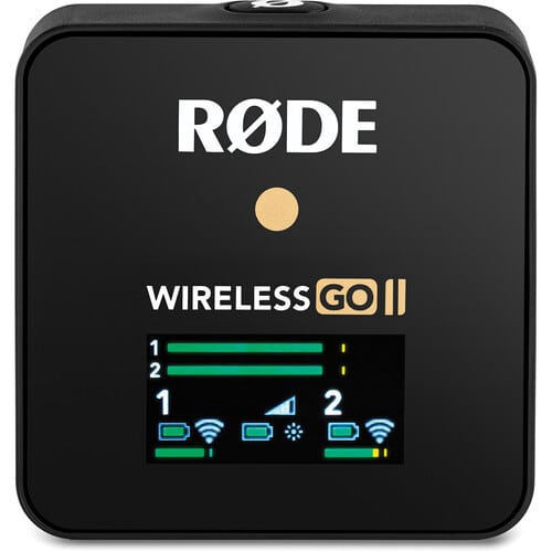 RODE Wireless GO II Single Compact Digital Wireless Microphone System/Recorder (2.4 GHz, Black)