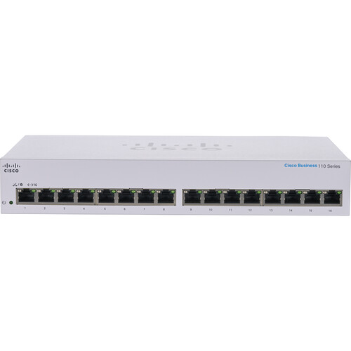 Cisco Business Unmanaged 16 Port Gigabit Switch – CBS110-16T-UK