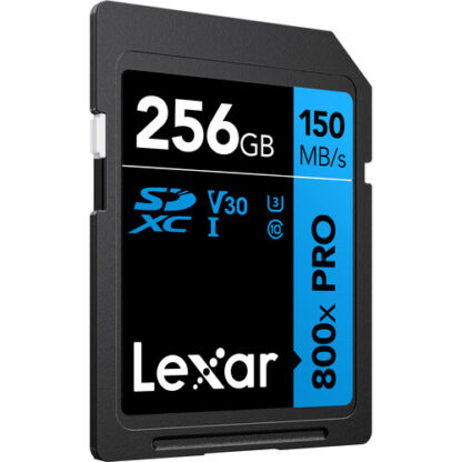 Lexar 256GB 150 Mbps High-Performance 800x PRO UHS-I SDXC Card (BLUE Series)