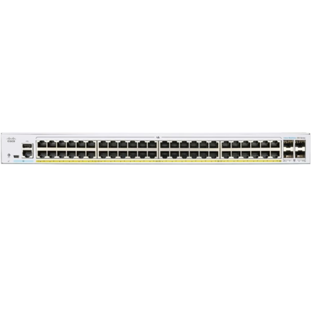 Cisco Business CBS350-48P-4G 48-Port Gigabit PoE Managed Network Switch