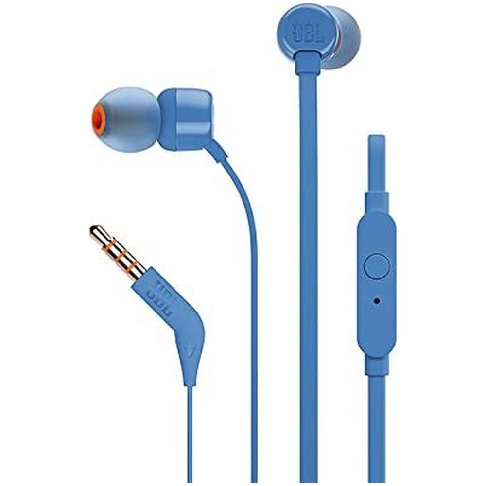 Jbl Tune 110 Earphones Blue- Jblt110blu